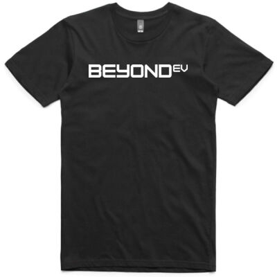 Mens Crew Neck Tee - White Logo Thumbnail